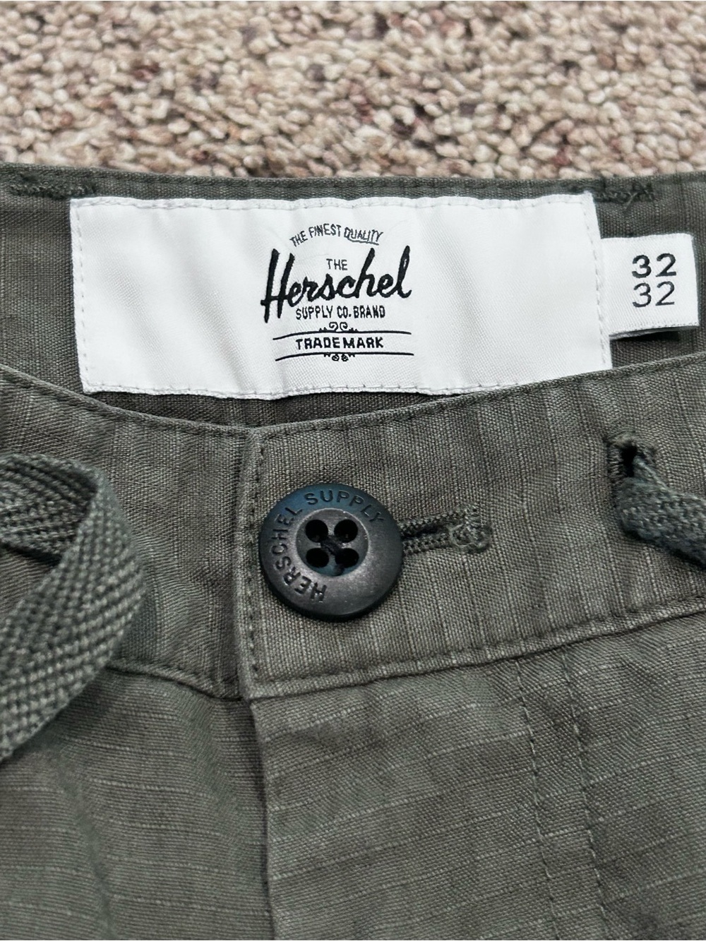 Herschel Supply Company Olive Green Cargo Pants Men’s 32 - Picture 5 of 16